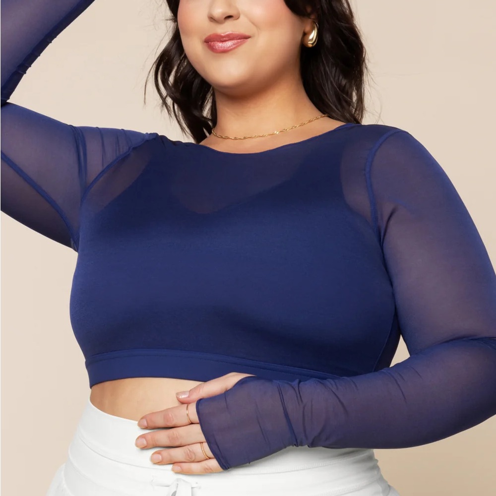 NWT POPFLEX Coquette Long Sleeve Mesh Bra